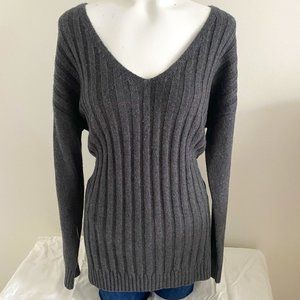 Deep V Knit Sweater